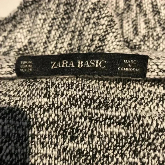 Zara Basic Asymmetrical Short Knit Ruffle Skirt Medium - Picture 3 of 7